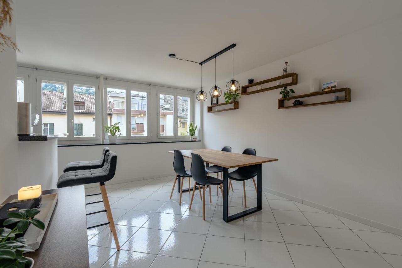 Apartment In The City Center With Free Parking Biel Ngoại thất bức ảnh